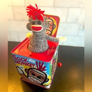 Sock Monkey Jack in the box
